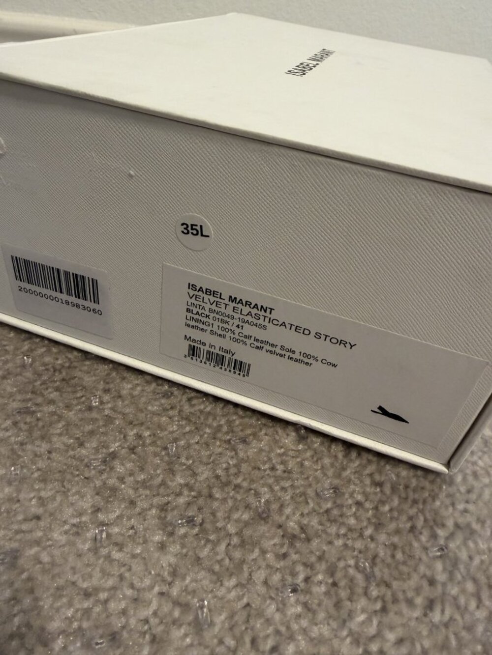 NIB Isabel Marant Linta Suede Slingback Point-Toe Flats Size 41 - Picture 4 of 5